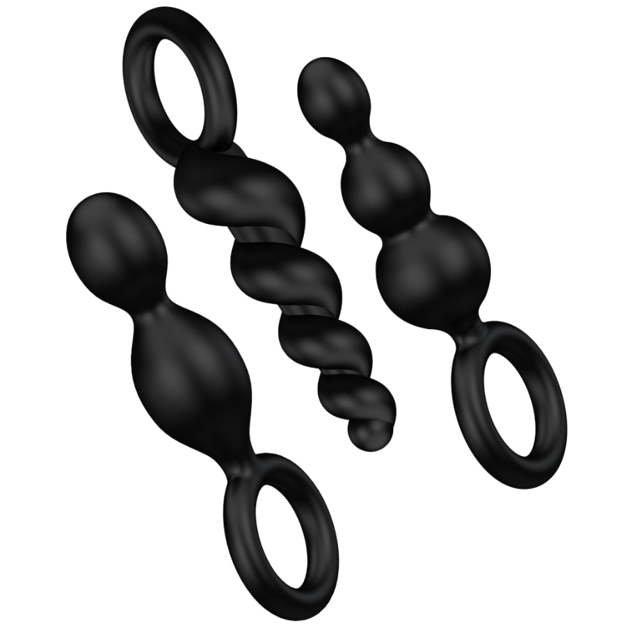 SATISFYER BOOTY CALL PLUGS NEGROS - Imagen 2