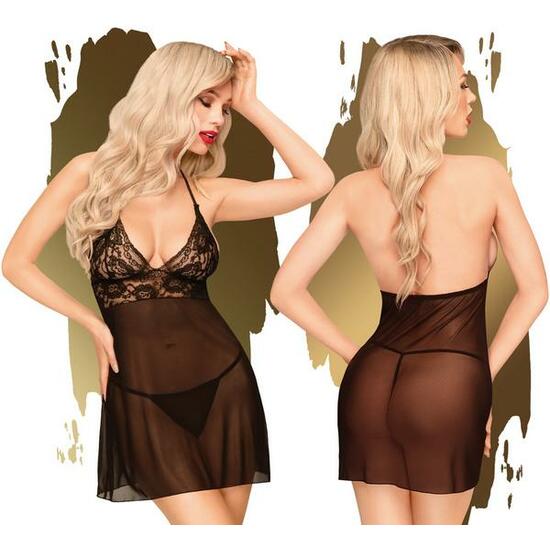 PICARDÍA Y TANGA BEDTIME STORY NEGRO M-L